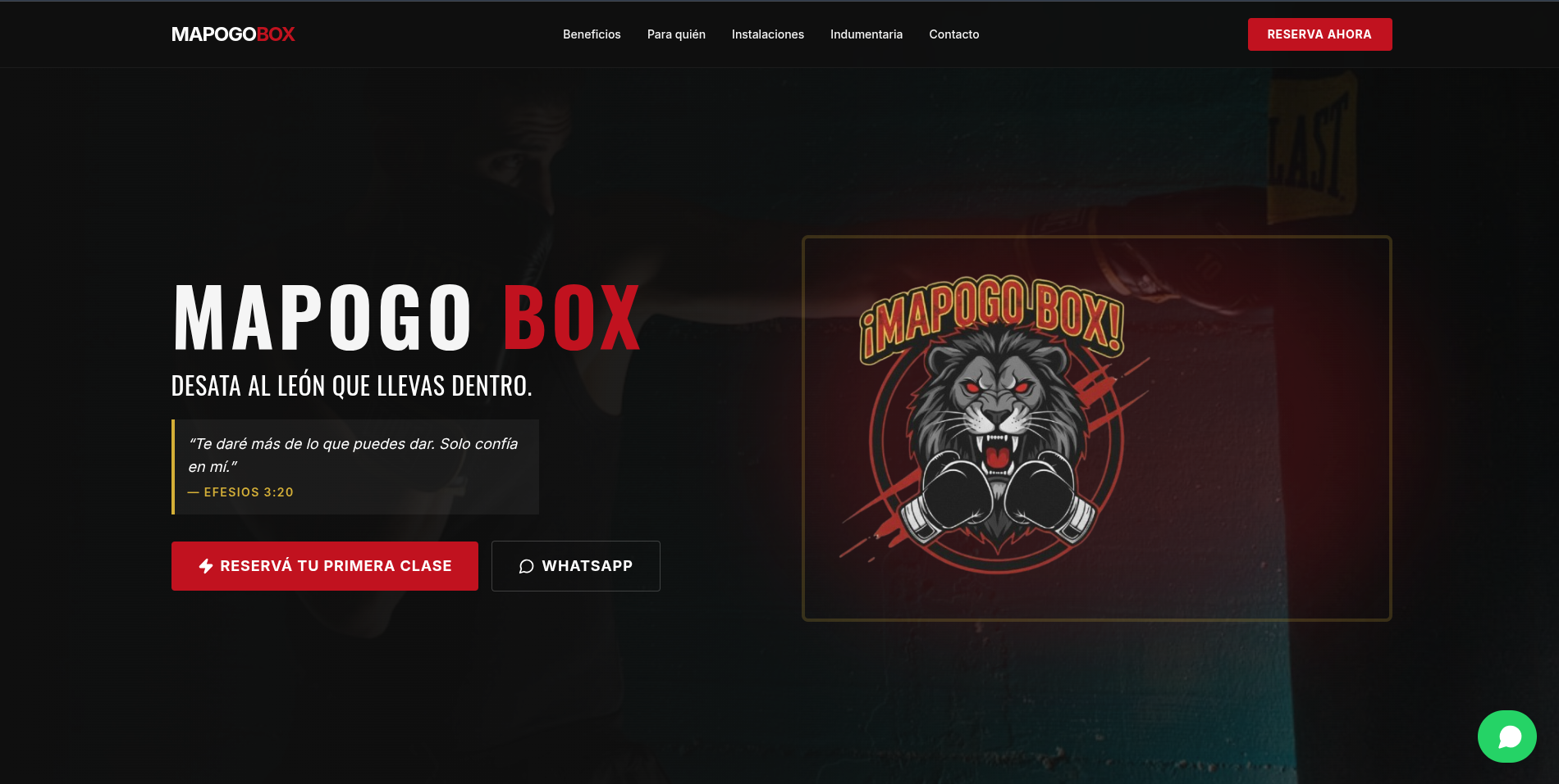 MAPOGO BOX — Landing de Conversión